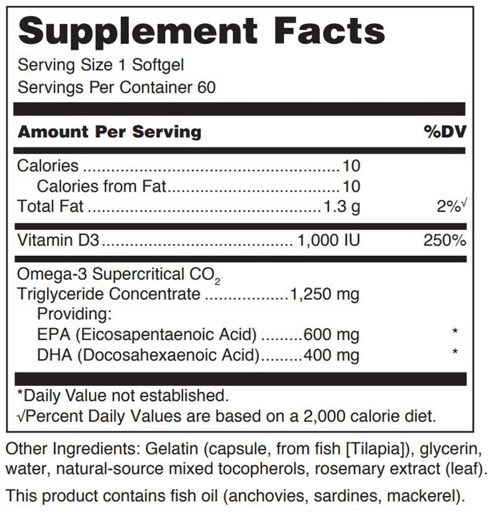 Quell Fish Oil EPA/DHA Plus D Softgels