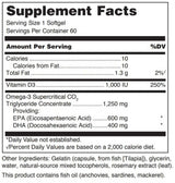 Quell Fish Oil EPA/DHA Plus D Softgels