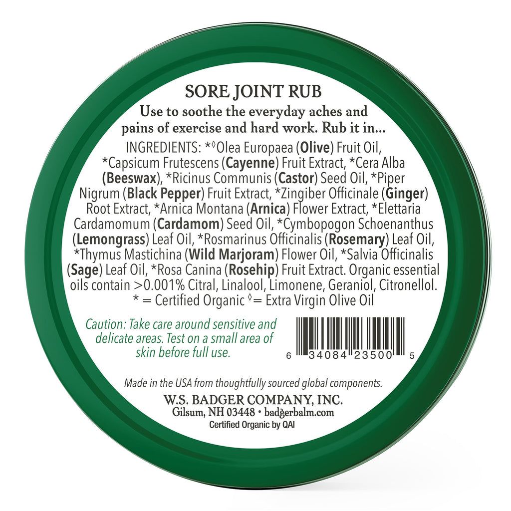 Sore Joint Rub 2 Oz Balm