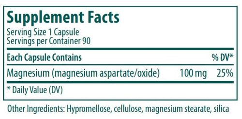 Magnesium 100 MG 90 Capsules