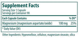 Magnesium 100 MG 90 Capsules