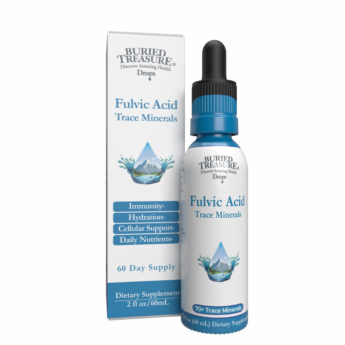 Fulvic Mineral Drops – High-Concentration Fulvic Acid, 2 fl oz