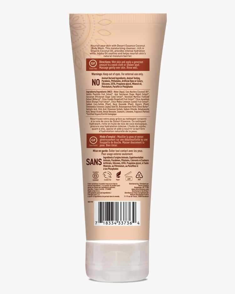 Body Wash 8 Fl. Oz. Liquid Coconut