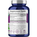 NusaPure USDA Organic Holy Basil Capsules 20:1 Extract, 350 mg 150 Vegan Caps Tulsi Holy Basil Leaf Extract 2.5% Ursolic Acid Non-GMO