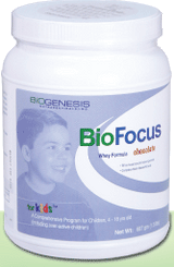 Biogenesis Nutraceuticals, Bio-Focus Kids (Whey Chocolate) 1.5 lbs Powder