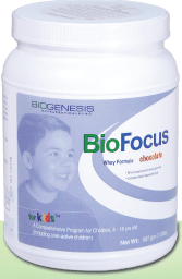 Biogenesis Nutraceuticals, Bio-Focus Kids (Whey Chocolate) 1.5 lbs Powder