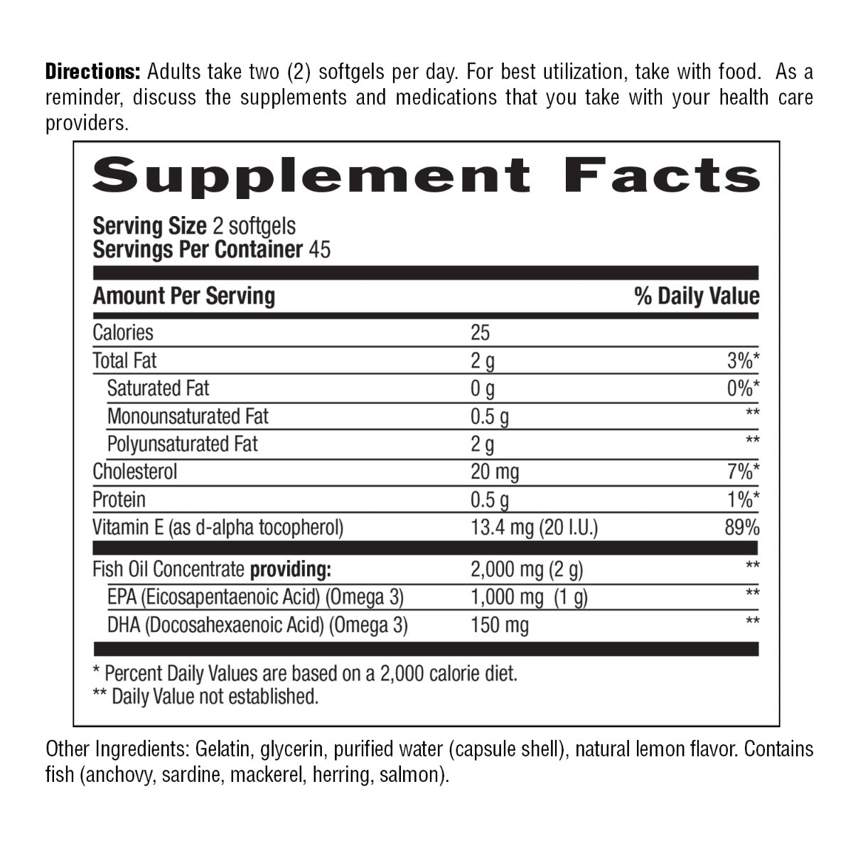 Omega 3 Mood 90 Softgels