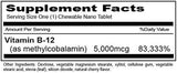 B-12 Rapid Shots 60 Chewable Tablets