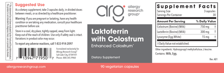 Laktoferrin With Colostrum 90Veggie Caps