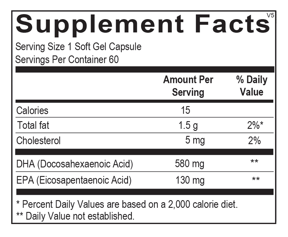 Orthomega Select DHA 60 Softgels