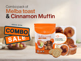 Combo pack of Melba toast & Cinnamon Muffin