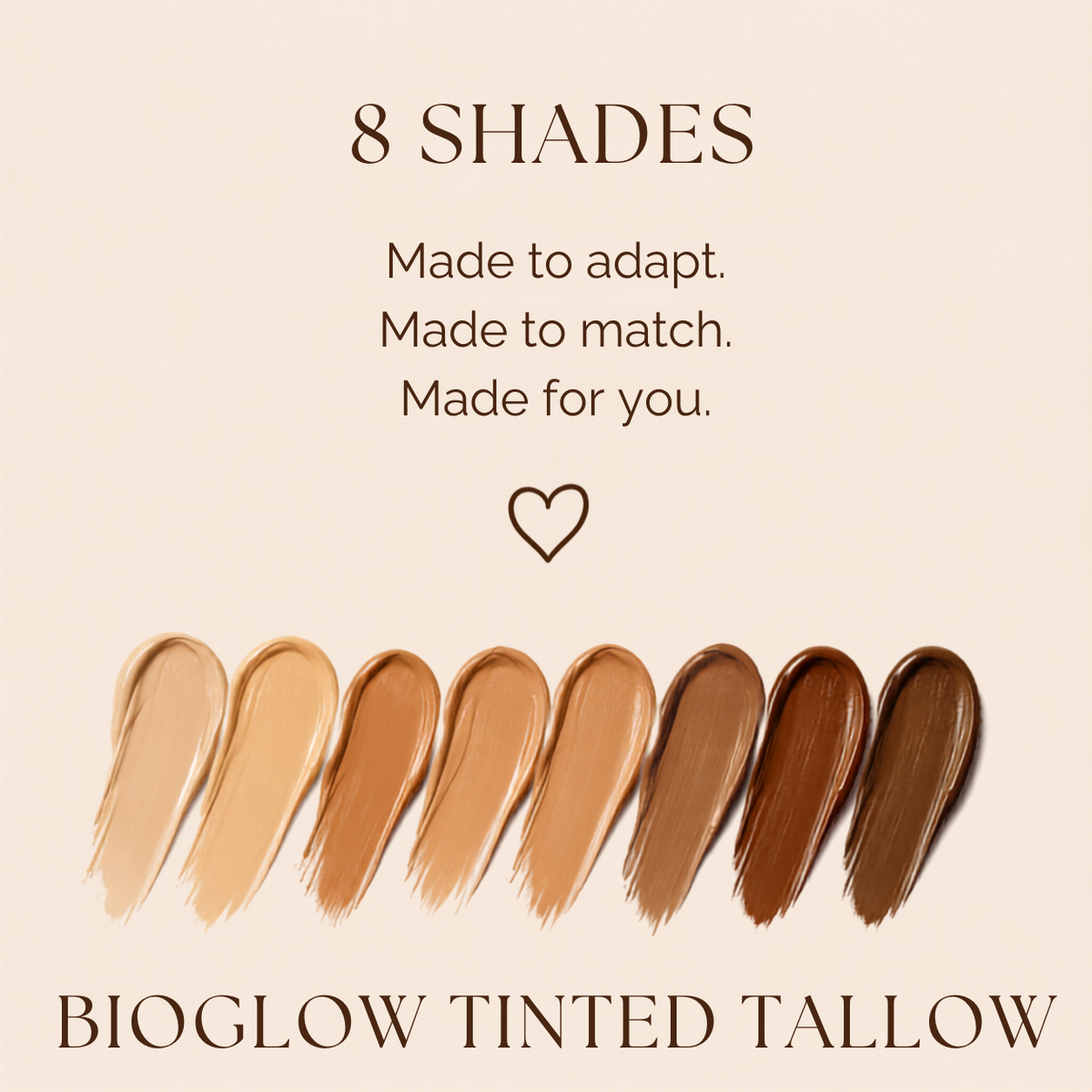 Ginger Lily Tallow BioGlow Tinted Tallow Foundation - Moisturizer with Mineral Sun Protection