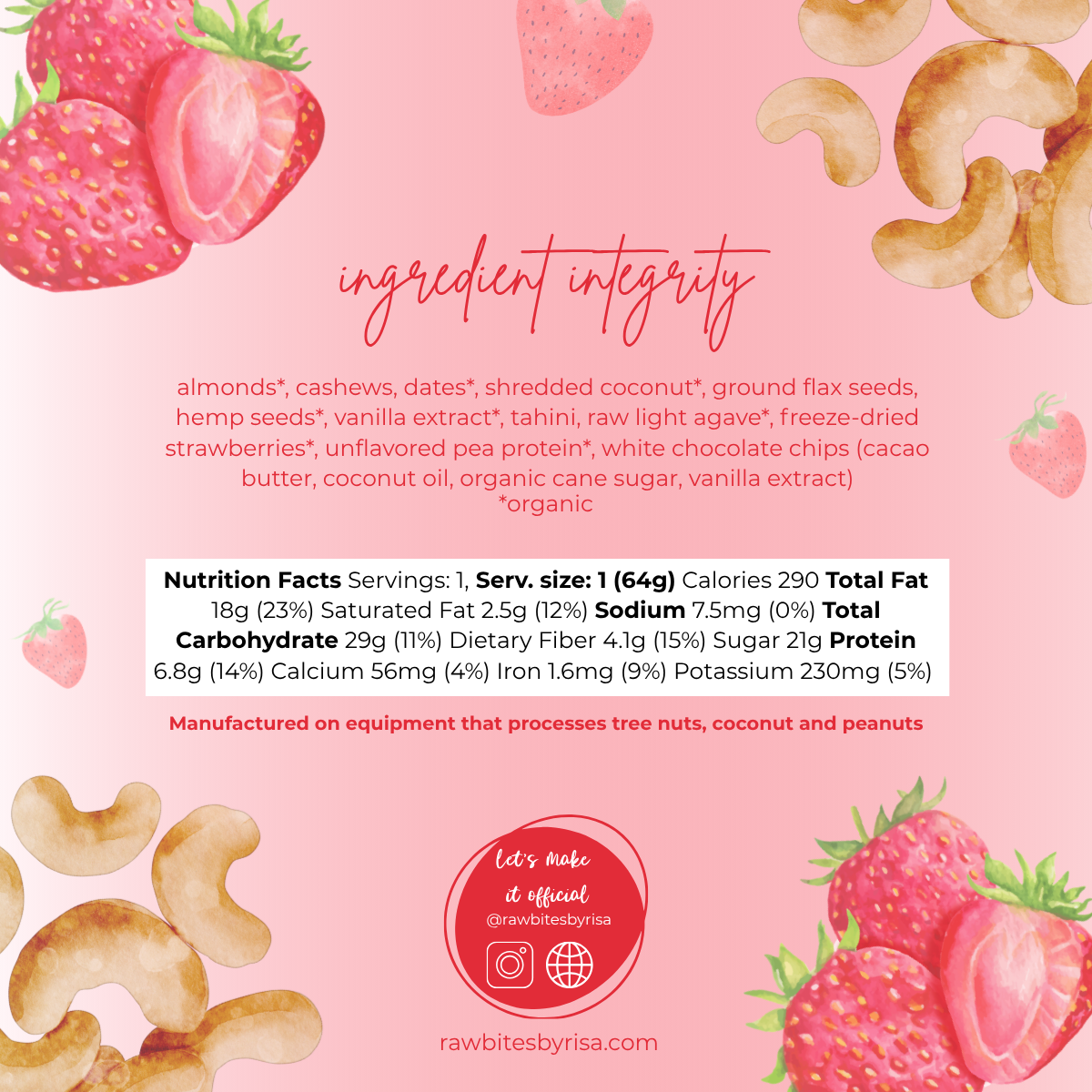 Strawberry Protein Bars