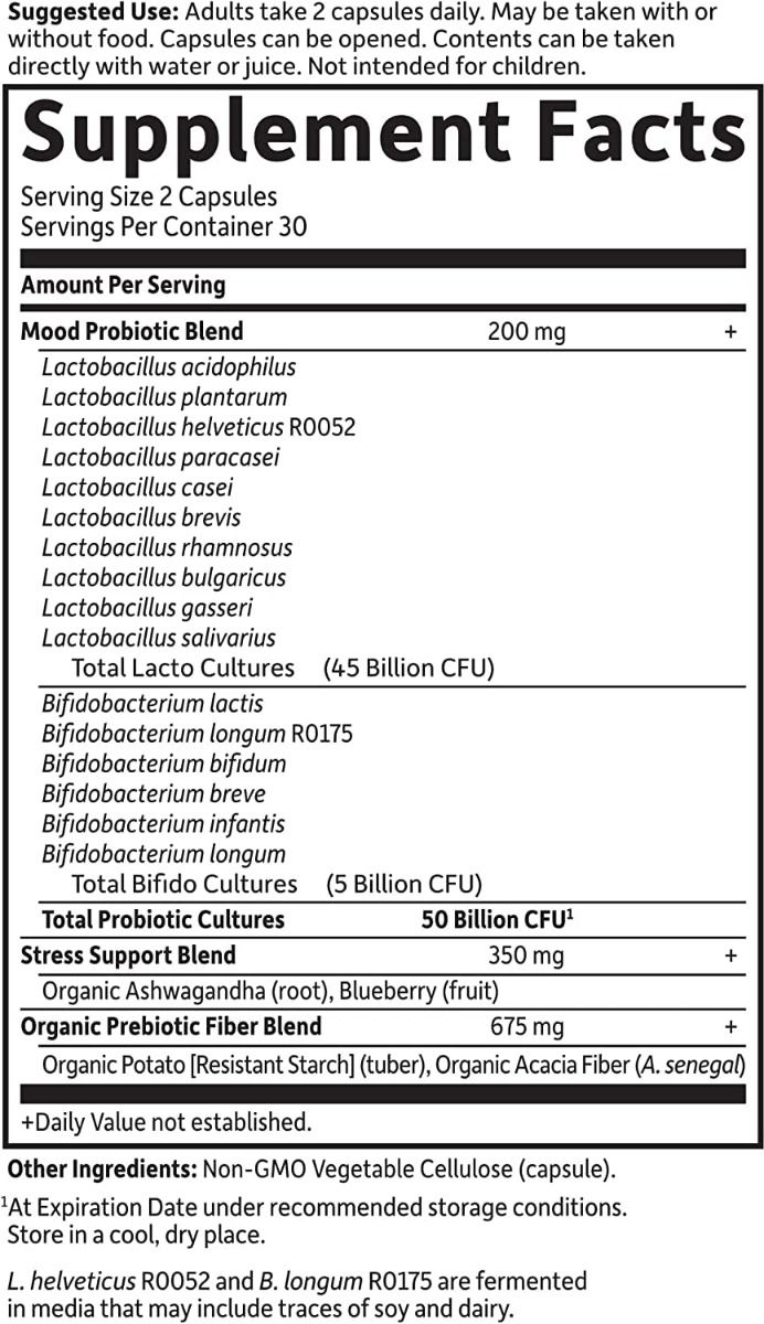 Dr. Formulated Probiotics Mood+ 60 Capsules