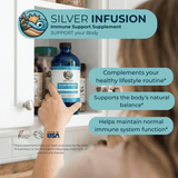 3rd Rock Essentials 3rd Rock Essentials Silver Infusion – 150 PPM Chelated Silver Oxide Complex Supplement– 16 fl oz