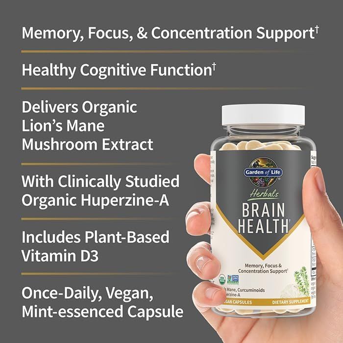 Herbals Brain Health Vegan Capsules