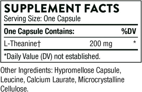 Theanine 200 Mg 90 Veggie Caps