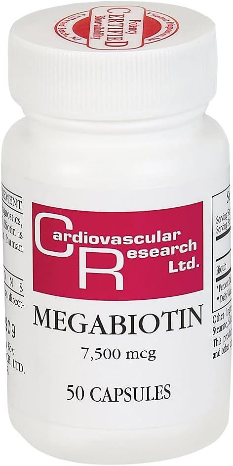 Megabiotin 10,000 MCG 50Softgels