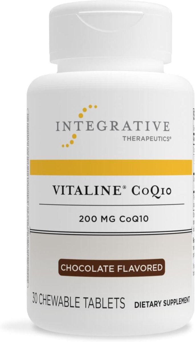 Vitaline CoQ10 Chewable 200 MG 30 Chewable Wafers Chocolate