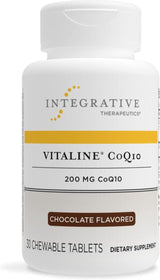 Vitaline CoQ10 Chewable 200 MG 30 Chewable Wafers Chocolate