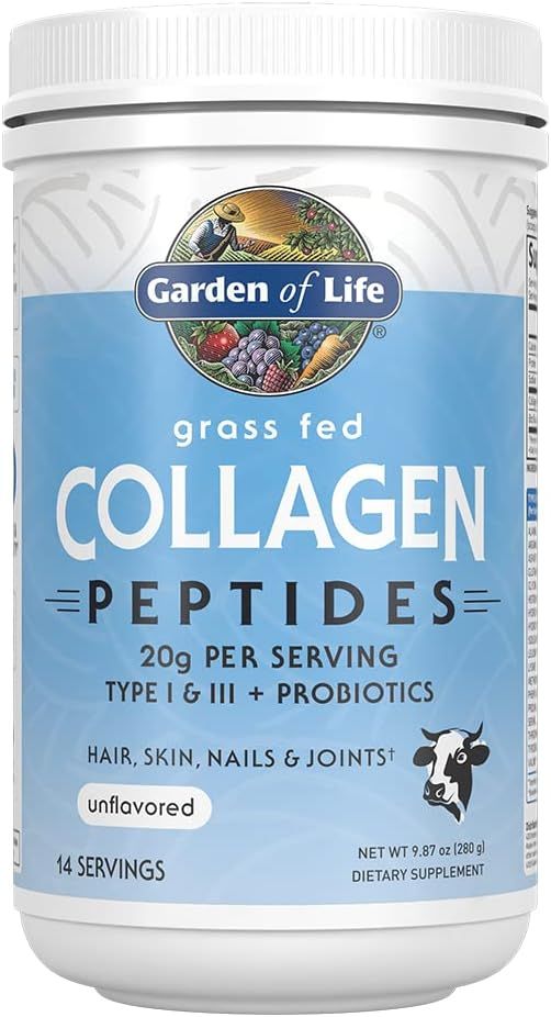 Grass Fed Collagen Peptides 9.87 Oz (280g) Powder Unflavored