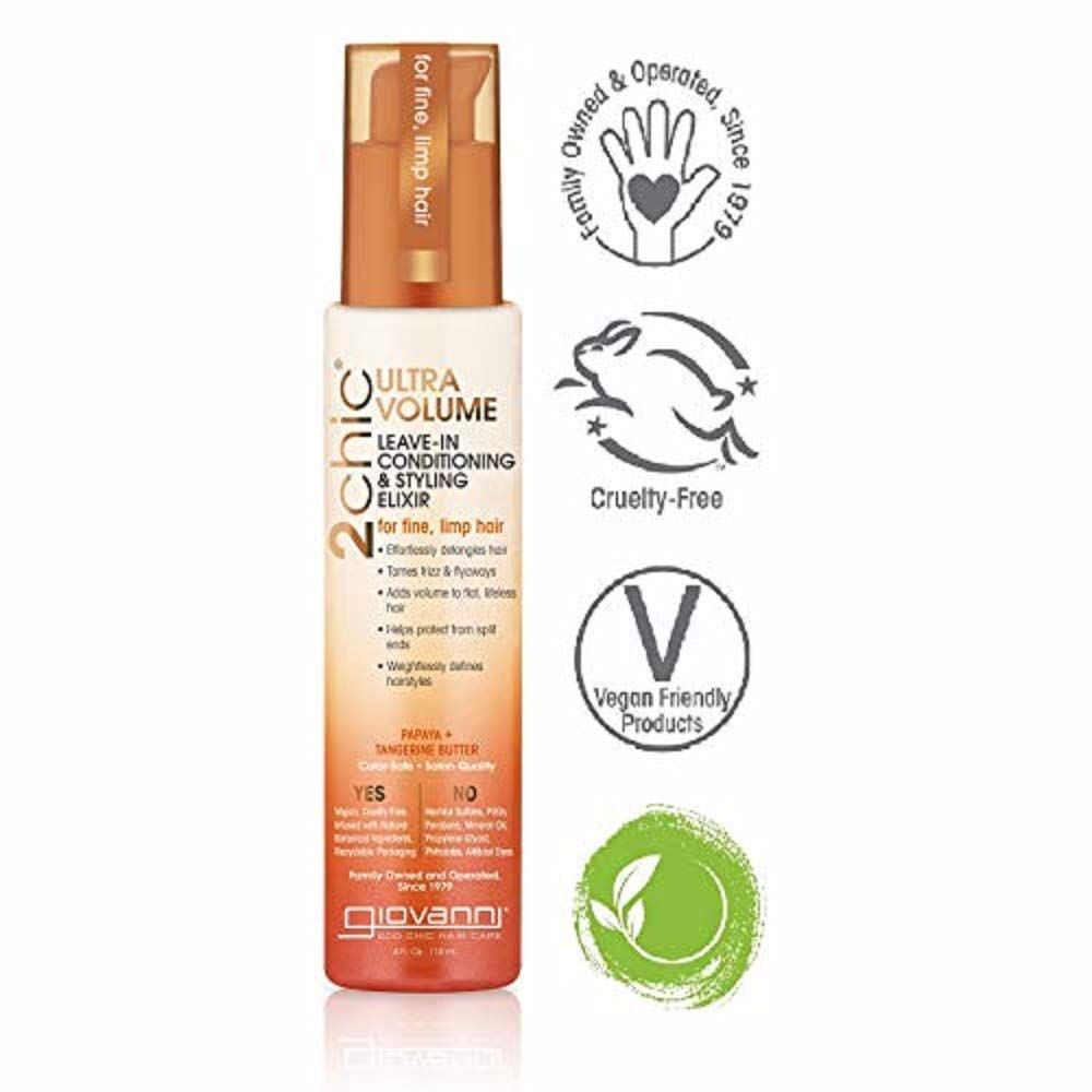 2chic Conditioning Elixir Ultra-Volume Tangerine and Papaya Butter