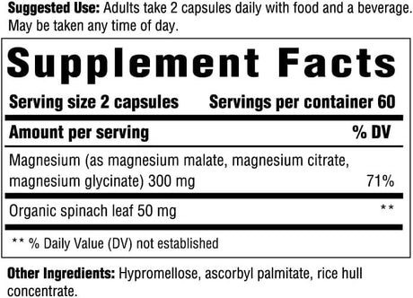 Magnesium 300 300 MG 120 Capsules