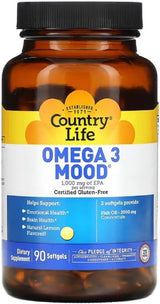 Country Life, Omega 3 Mood 90 Softgels