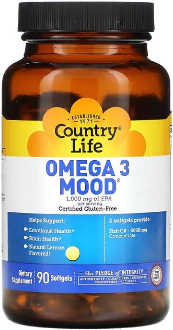 Country Life, Omega 3 Mood 90 Softgels