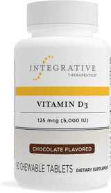 Vitamin D3 5000 IU 90 Chewable Tablets Chocolate