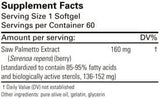 Saw Palmetto 60 Softgels