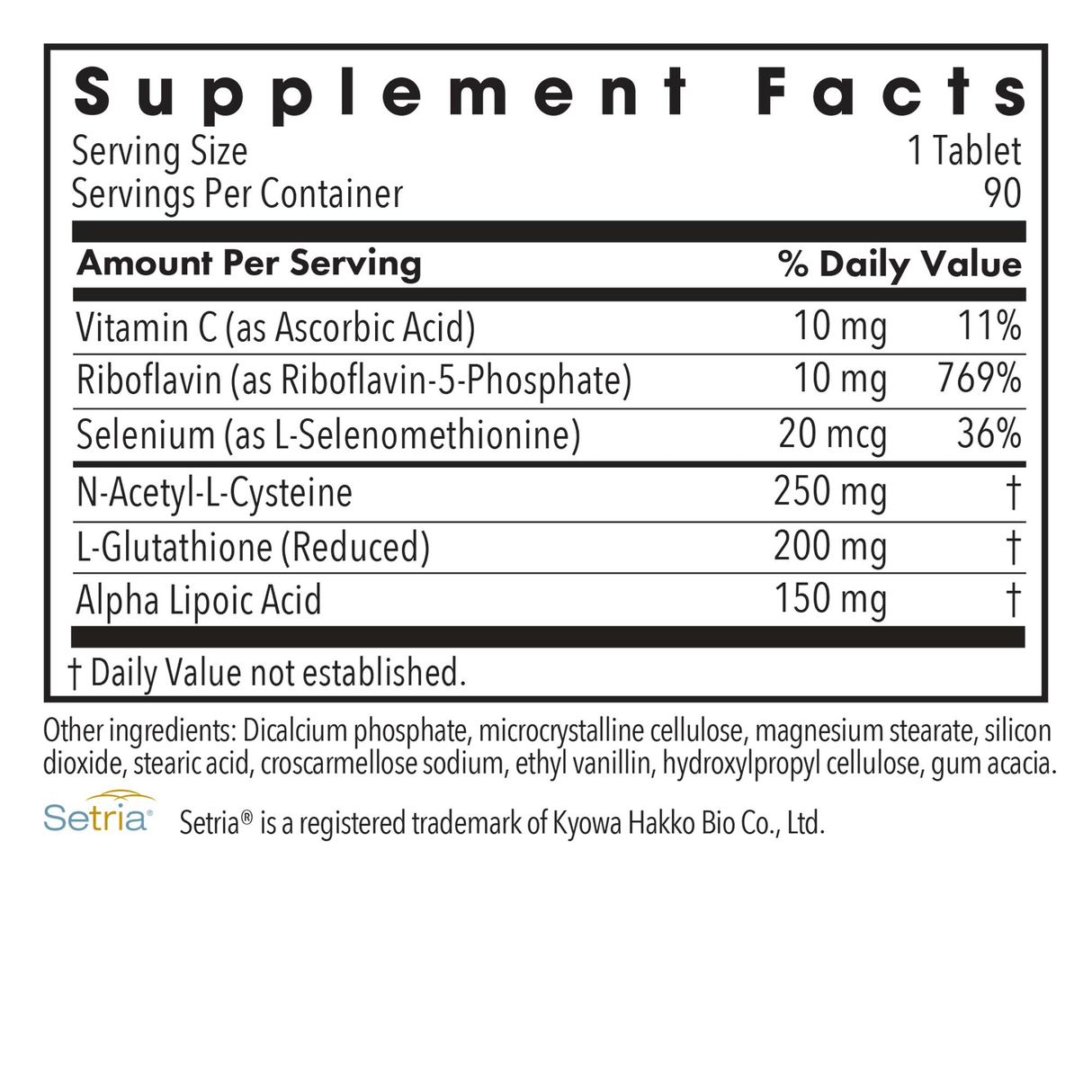 Thiodox Glutathione Complex 90Tablets