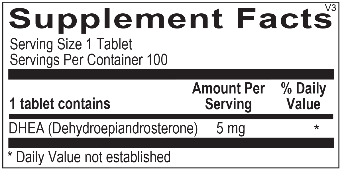 DHEA Tablets 5 MG 100 Capsules