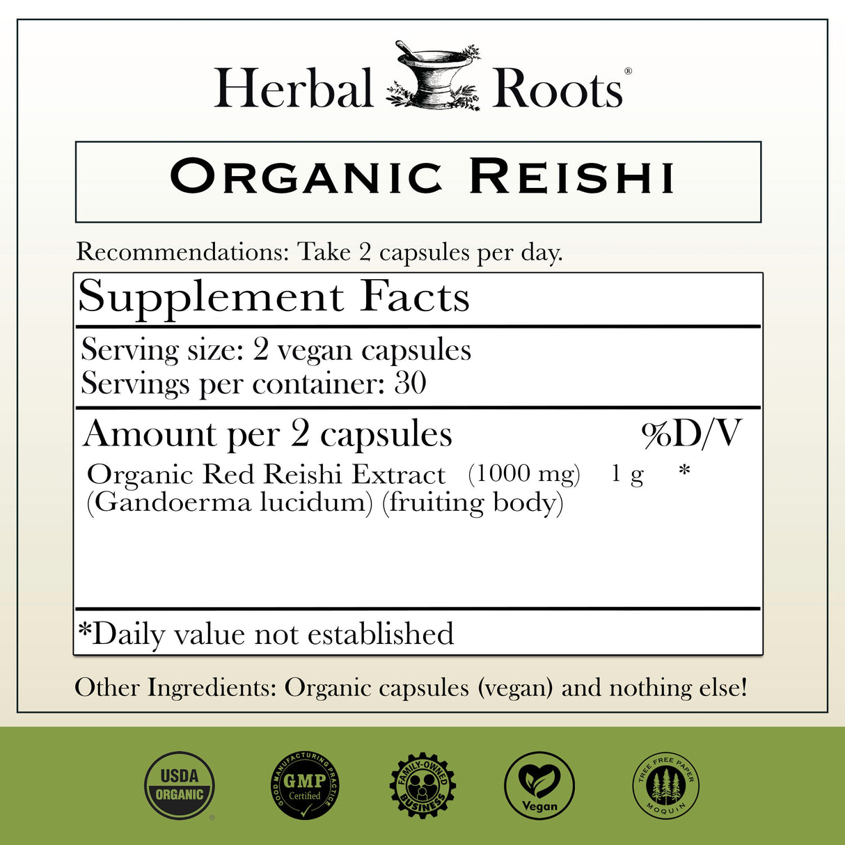 Organic Reishi Mushroom
