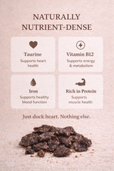 Duck Heart for Dogs & Cats | Protein-Rich Treat | Whisker & Tail Co.
