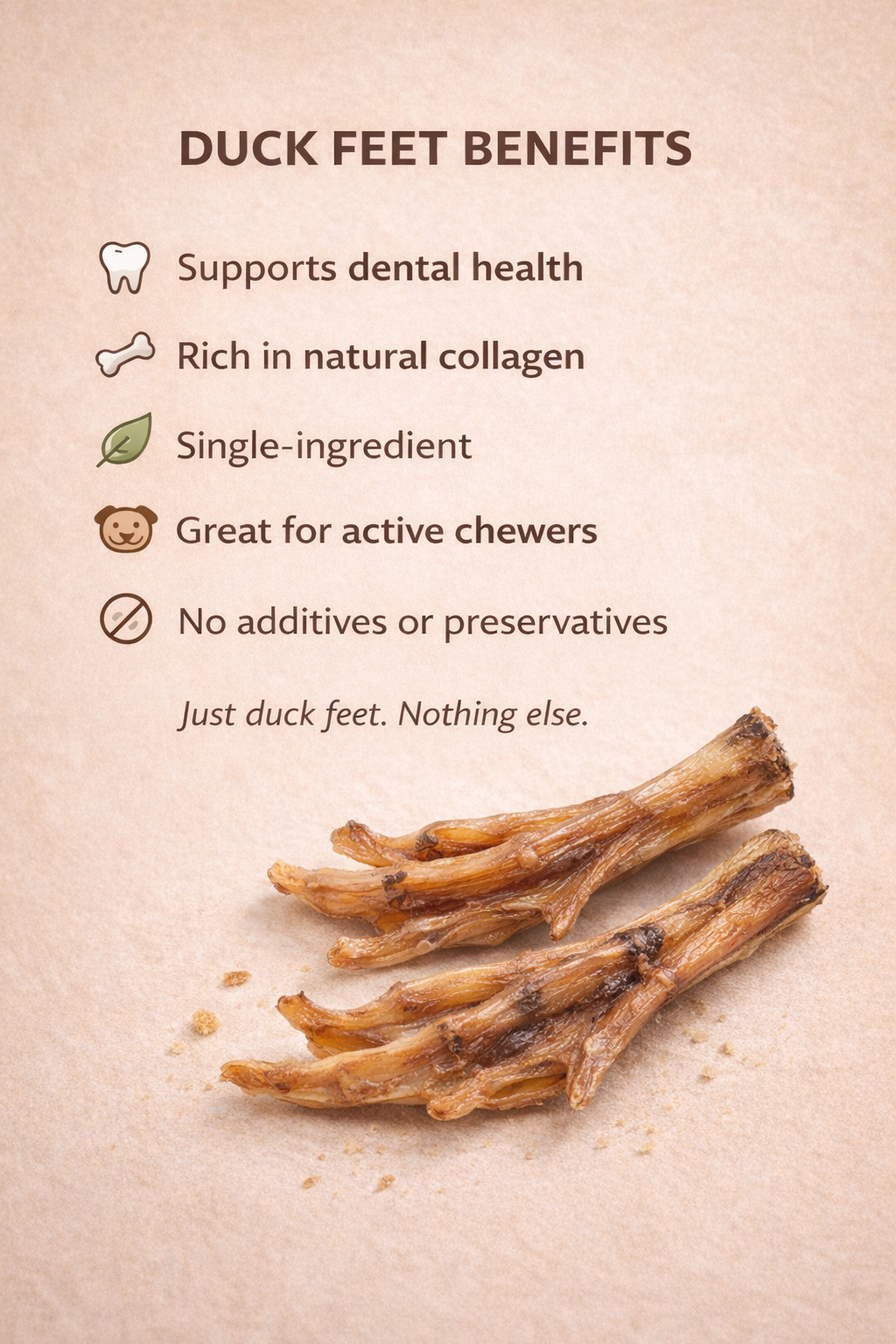 Whisker & Tail Co Duck Feet for Dogs | Natural Chew | Whisker & Tail Co.