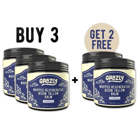 Whipped Bison Tallow & Manuka Honey Moisturizing Balm