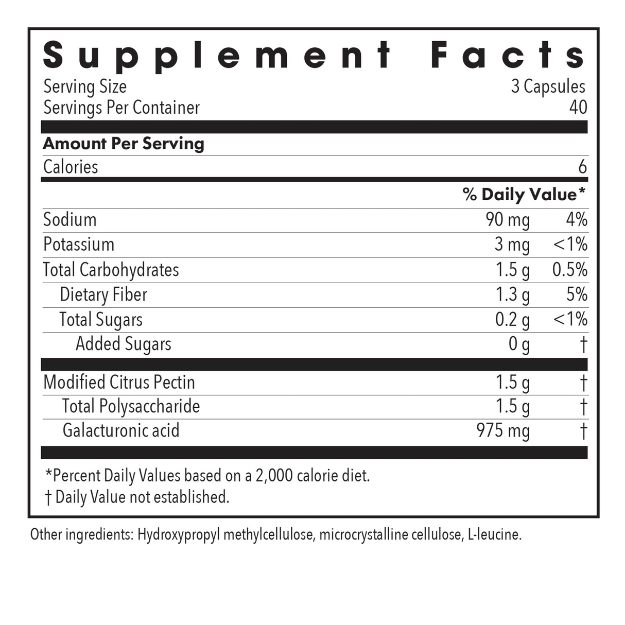 Modified Citrus Pectin 120Capsules