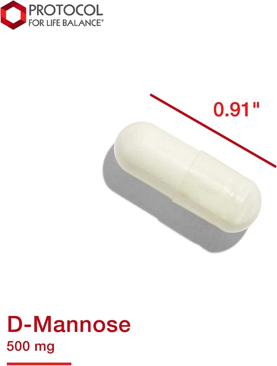 D-Mannose 500mg 90c 500 MG 90 Veggie Caps