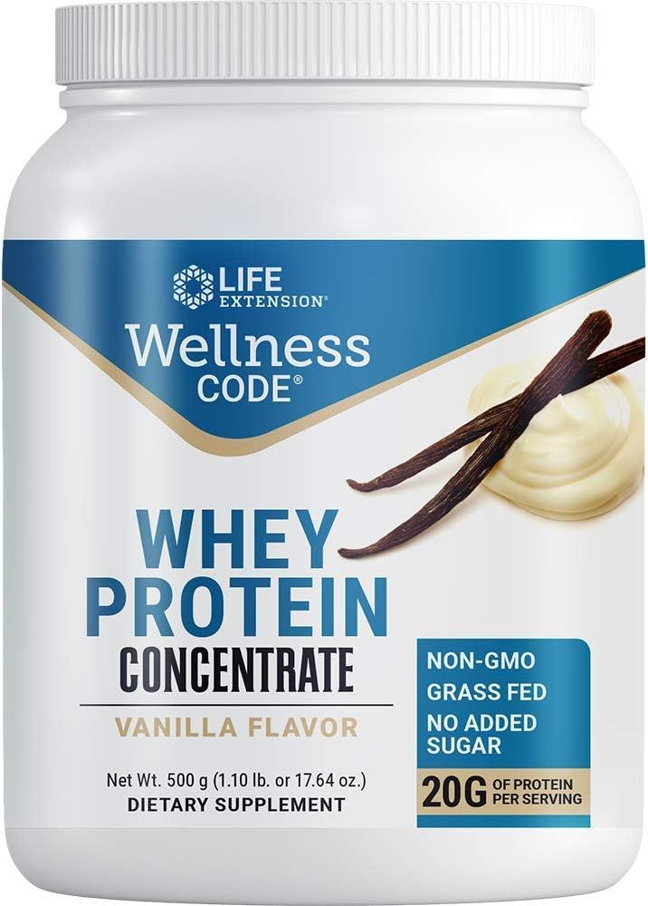 Wellness Code Whey Protein Concentrate 1.10 Lb Or 17.64 Oz (500 G) Powder Vanilla