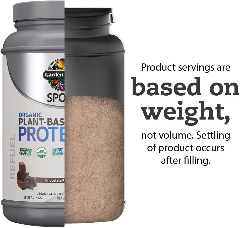 SPORT Organic Plant-Based Protein 29.6 oz (1 lb 14 oz / 840 g) Powder Chocolate