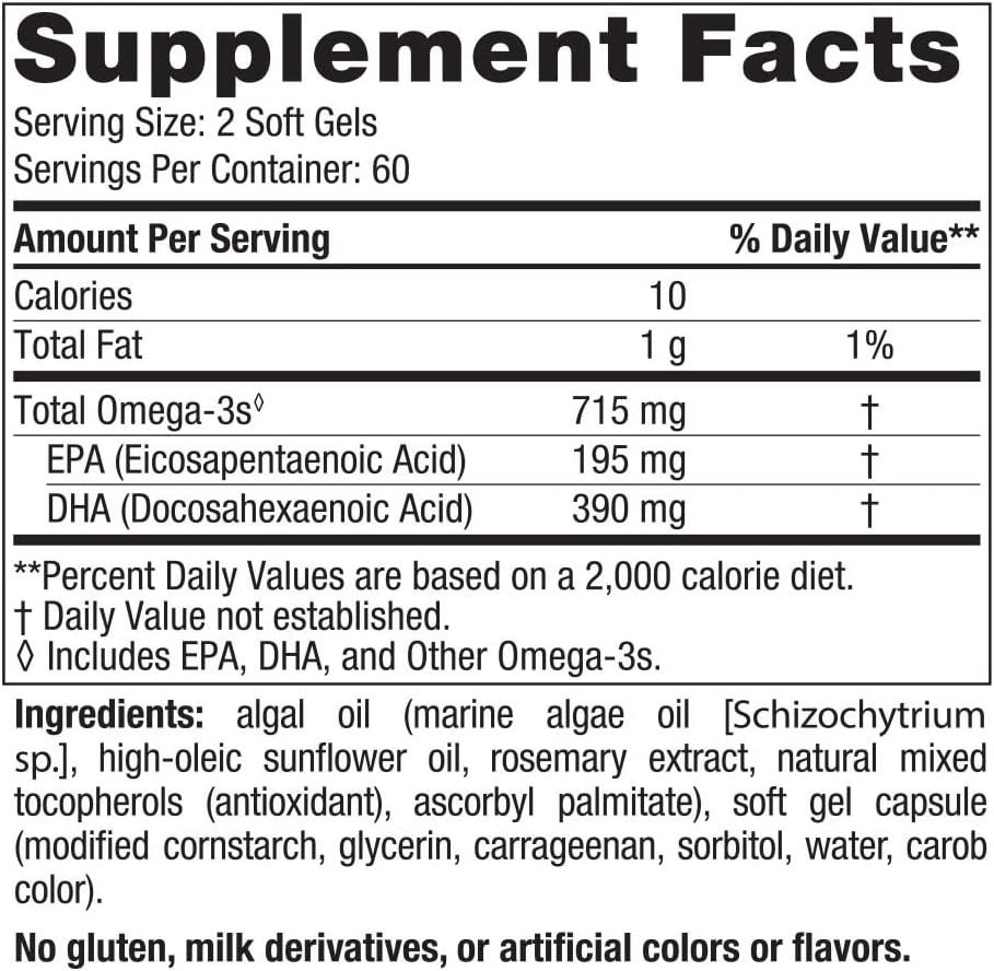 Algae Omega Softgels