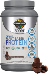 SPORT Organic Plant-Based Protein 29.6 oz (1 lb 14 oz / 840 g) Powder Chocolate