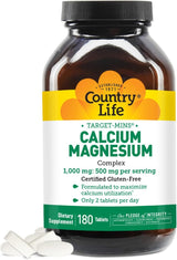 Calcium Magnesium Complex 500 MG/1000 MG 180 Tablets