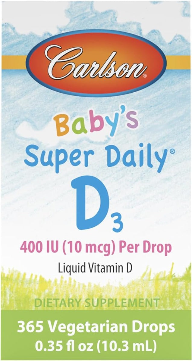 Carlson, Super Daily D3 for Baby - 400 IU 365 Drops