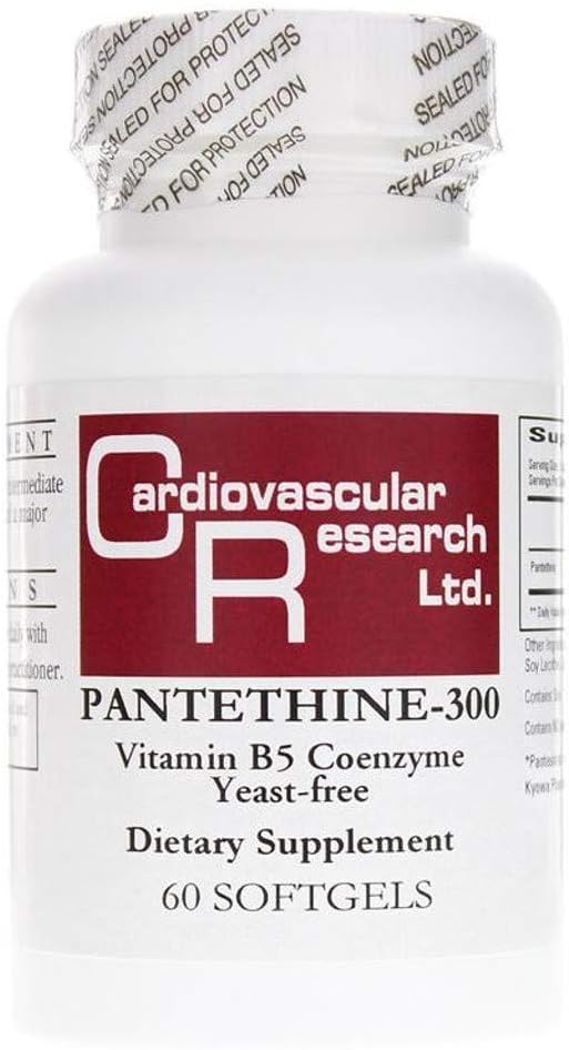 Ecological Formulas/Cardiovascular Research, Pantethine B5 Equimolar Pantethine/pantothenic Acid 60 Tablets