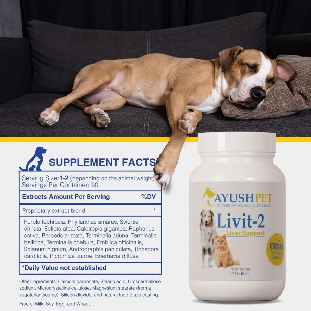 Liver Support Livit-2 Vet Care Product 90Tablets