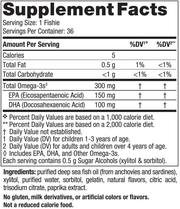 Nordic Omega-3 Fishies 36 Gummies Tutti Frutti