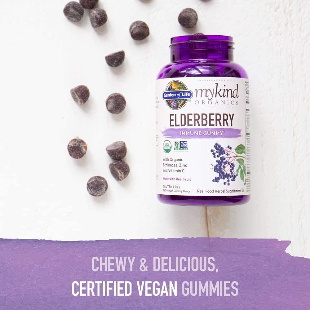 Mykind Organics Elderberry Immune Gummy 120 Vegan Gummies