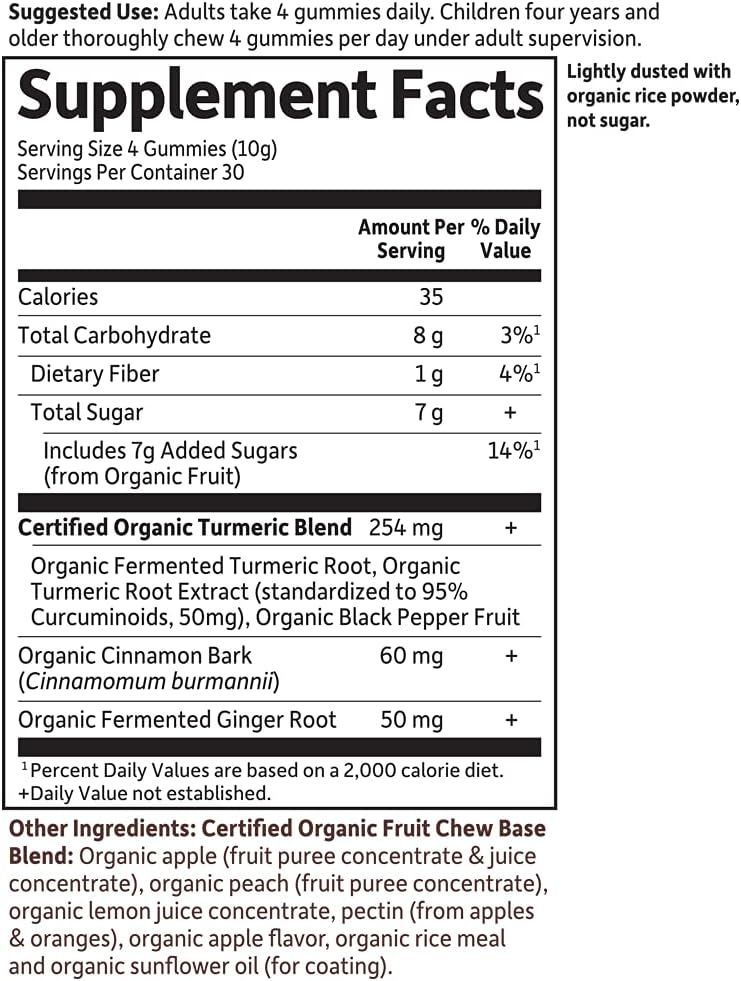 Mykind Organics Turmeric Inflammatory Response Gummy 120 Vegan Gummies